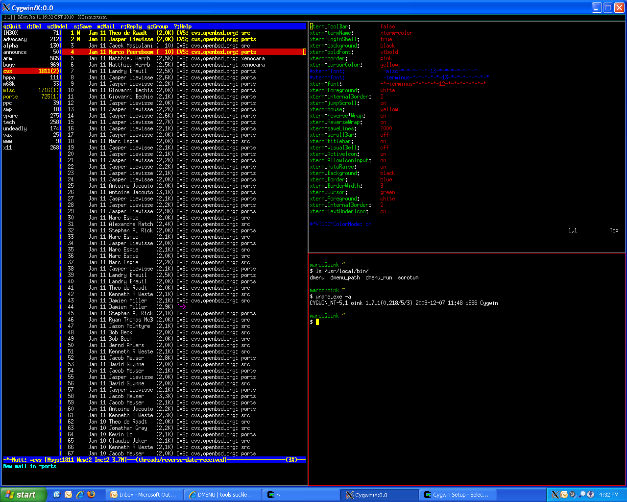 Cygwin Screenshot