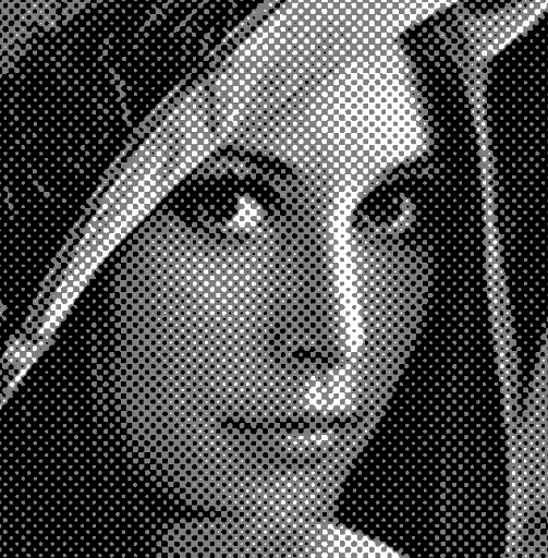 filter halftone lena